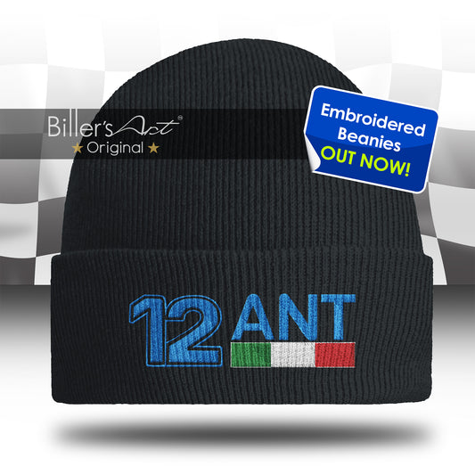Andrea Kimi Antonelli Embroidered F1 Beanie