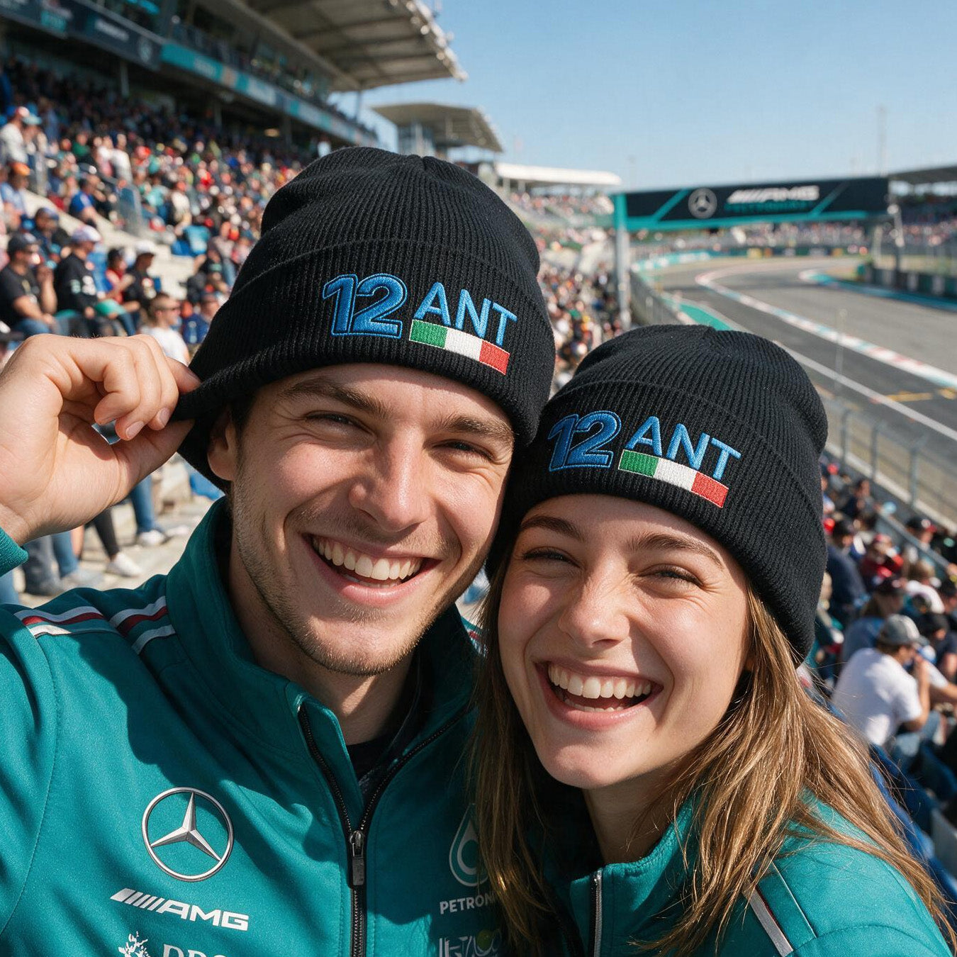 Andrea Kimi Antonelli Embroidered F1 Beanie
