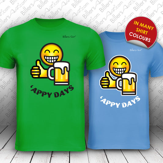 Fun 'Appy Days' Emoji t-shirt