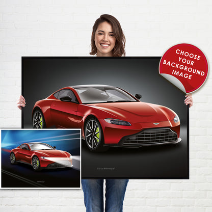 Aston Martin Vantage Poster