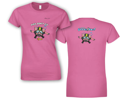 Pigs Don't Fly - Scuba Diving - Beach & Sure Leisure Wear Womens' Slim Fit T-Shirt