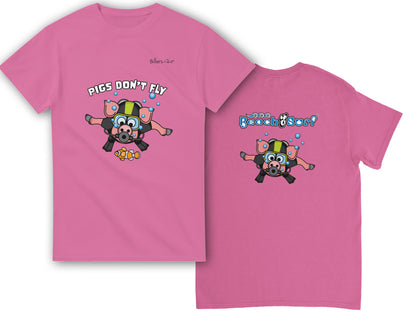 Pigs Don't Fly - Scuba Diving T-Shirt - Beach & Sure Leisure Wear