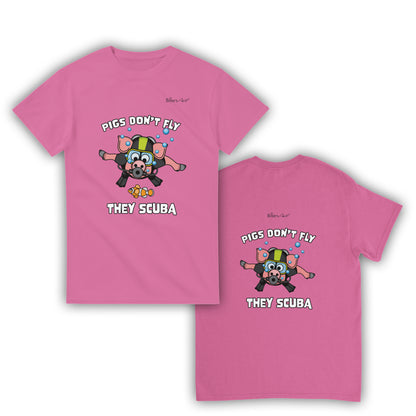 Pigs Don't Fly - Scuba Diving T-Shirt - Beach & Sure Leisure Wear