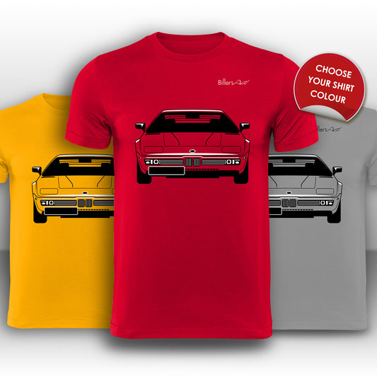 BMW M1 1978 Front View High Quality T-Shirt