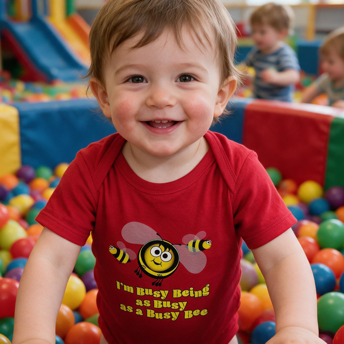 Babies I'm a Busy Bee Bodysuit from the Farm Yard Collection