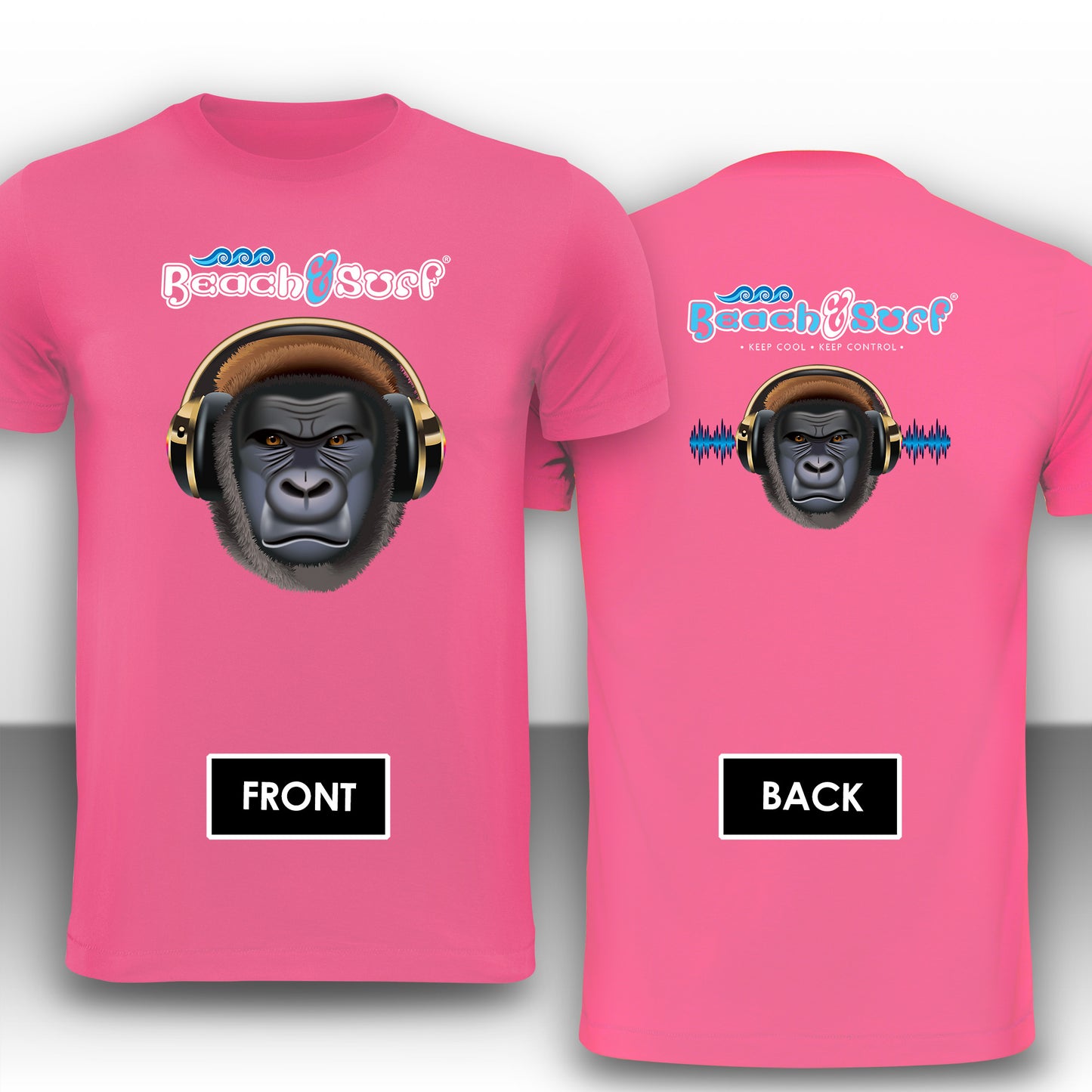 Gorilla Music Animal T-Shirt - Beach & Sure Leisure Wear