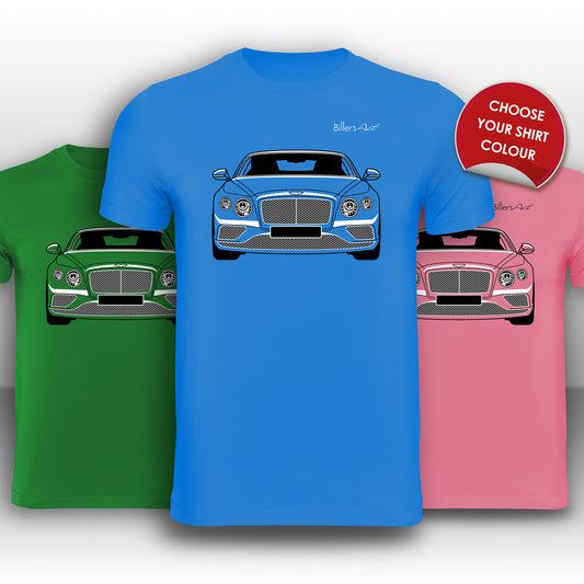 Bentley Continental GT Front View Super Cool T-Shirt