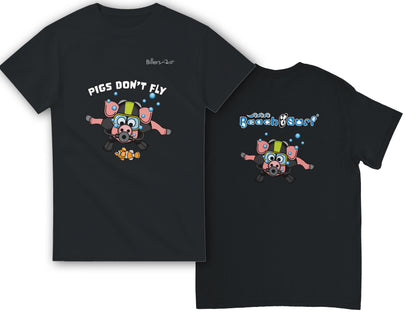 Pigs Don't Fly - Scuba Diving T-Shirt - Beach & Sure Leisure Wear