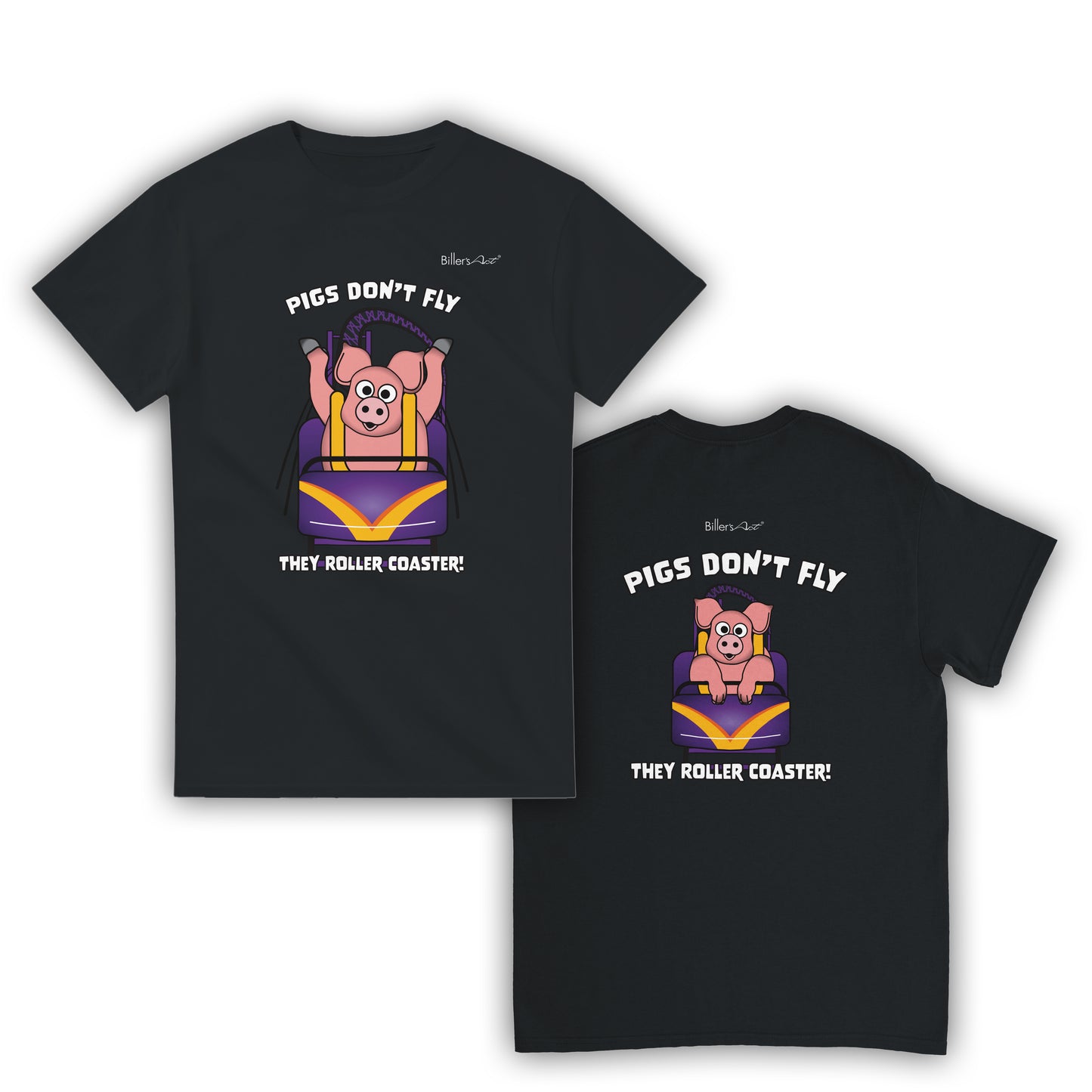 Pigs Don't Fly - Rollercoaster T-Shirt