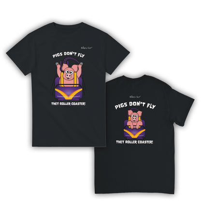 Pigs Don't Fly - Rollercoaster T-Shirt