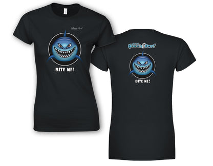 BEACH & SURF Leisure Wear - Bite Me Shark Womens Slim Fit T-Shirt