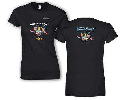 Pigs Don't Fly - Scuba Diving - Beach & Sure Leisure Wear Womens' Slim Fit T-Shirt