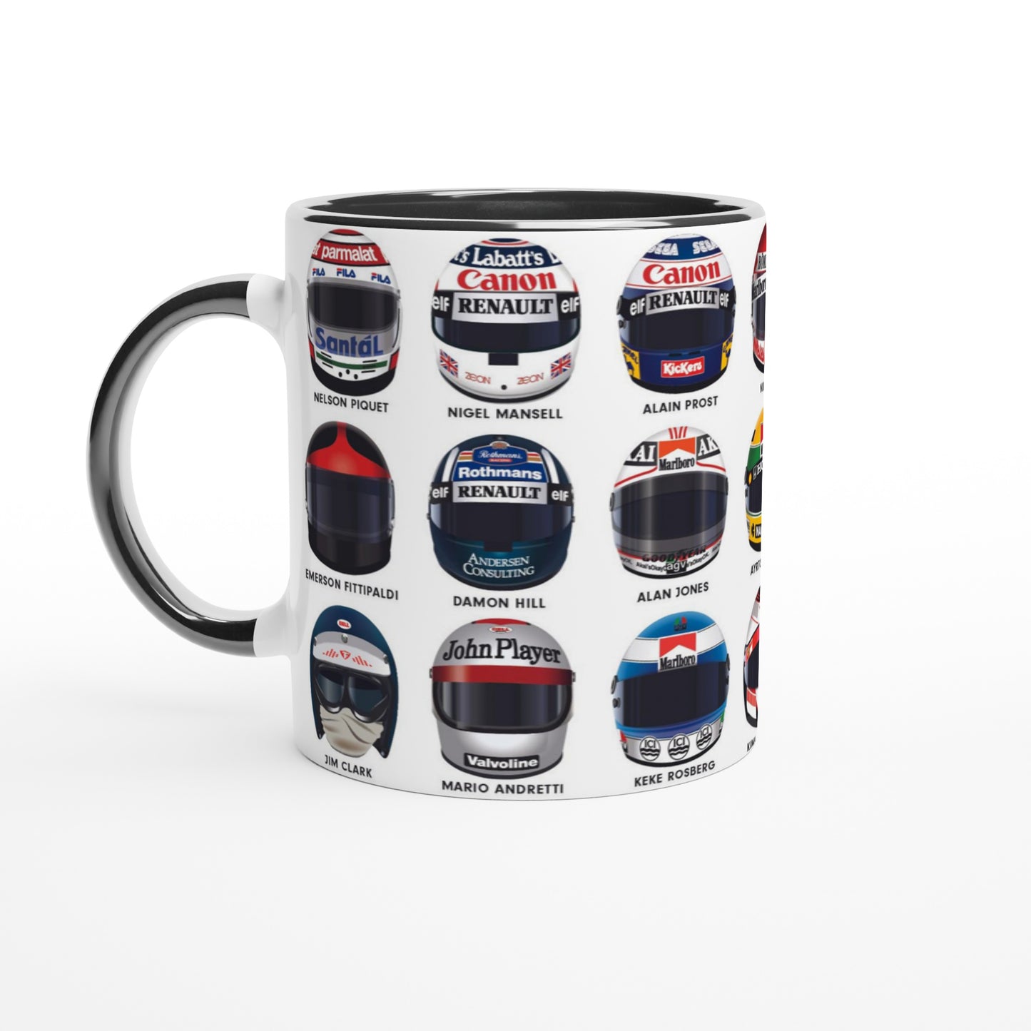 World Champion Grand Prix Winning Legends Helmet Mug