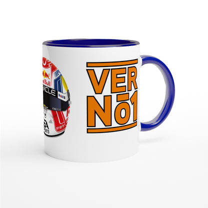 Max Verstappen Formula 1 Helmet and VER No.1 Mug