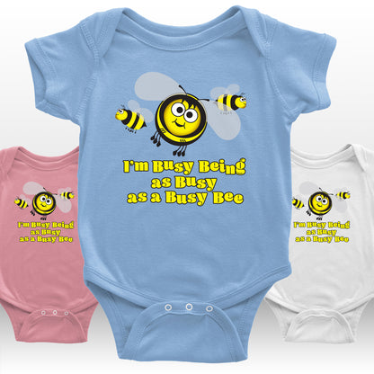 Babies I'm a Busy Bee Bodysuit from the Farm Yard Collection