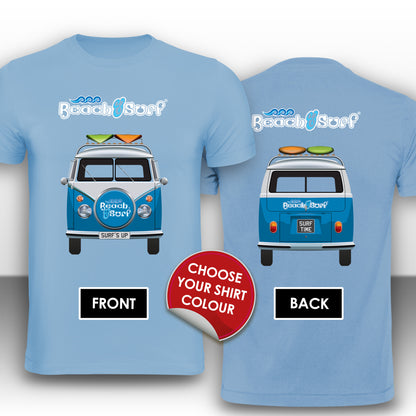 Camper Van Surfer T-Shirt - BEACH & SURF Leisure Wear