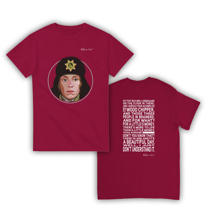 Fargo Movie T Shirt - Marge Gunderson Quote - T Shirt Film