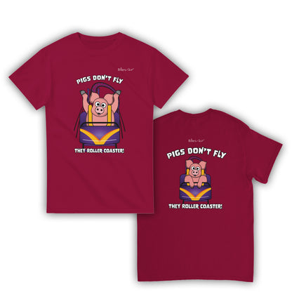Pigs Don't Fly - Rollercoaster T-Shirt