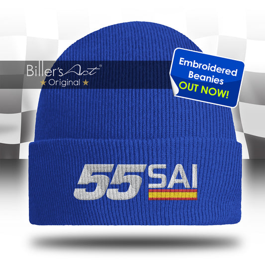 Carlos Sainz Embroidered F1 Beanie