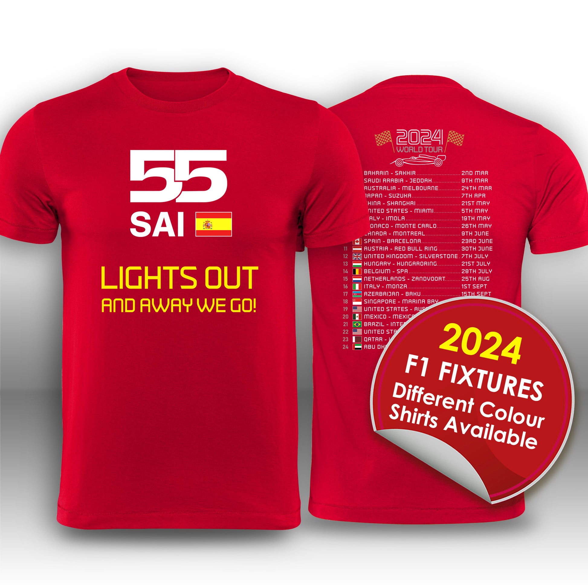 Carlos Sainz Calendar T-Shirt