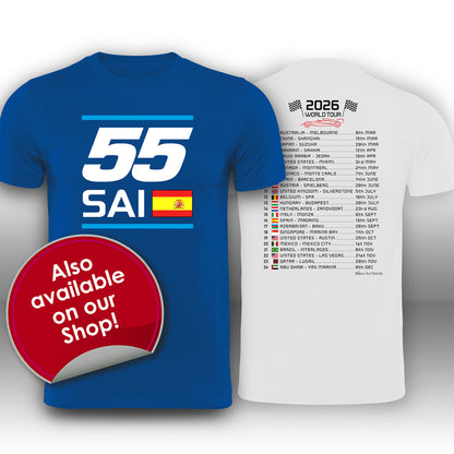 Carlos Sainz Formula 1 Racing Helmet 2025 Williams Print