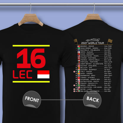 2027 Formula 1 Charles Leclerc Calendar T-Shirt