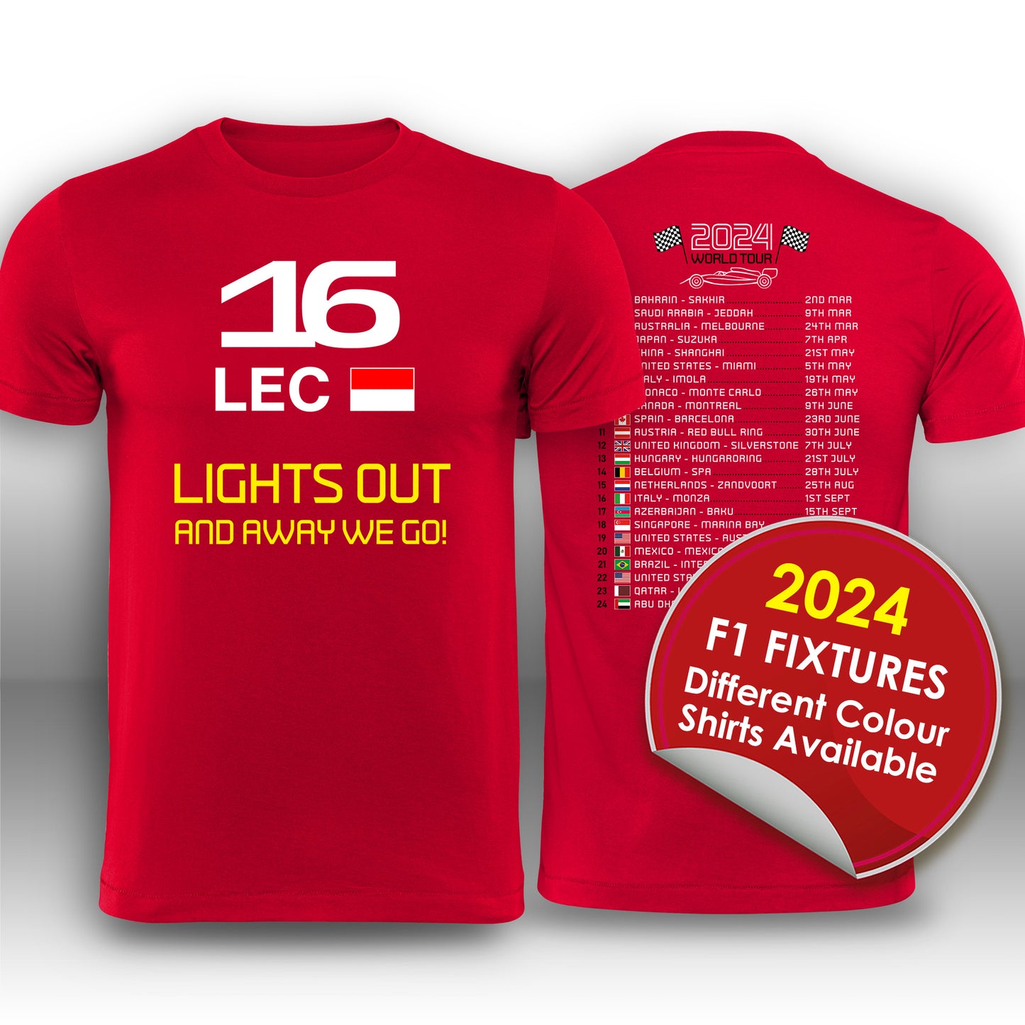 Charles Leclerc Calendar T-Shirt