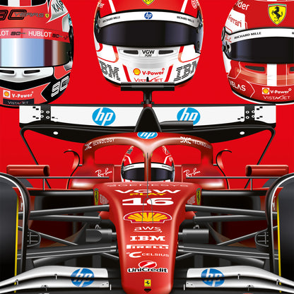 Charles Leclerc 2026 Formula 1 Celebration Print