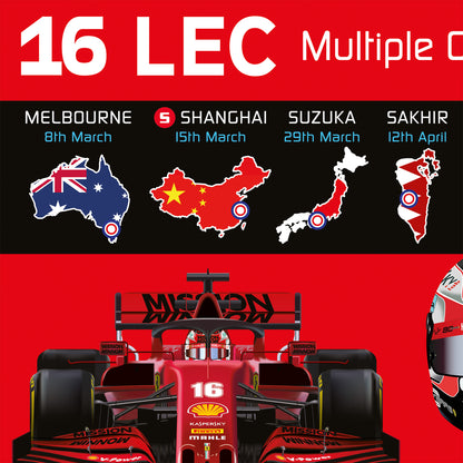 Charles Leclerc 2026 Formula 1 Celebration Print