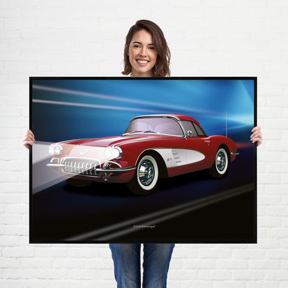 Chevrolet Corvette American Muscle Car poster