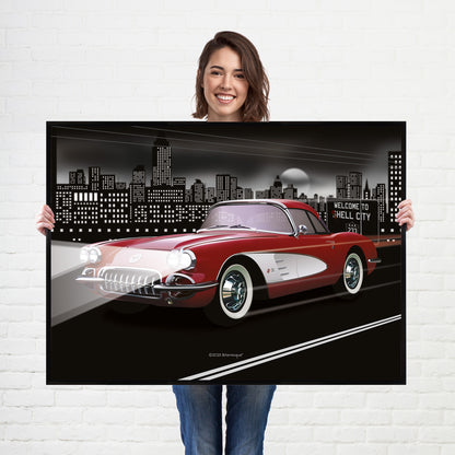 Chevrolet Corvette American Muscle Car poster