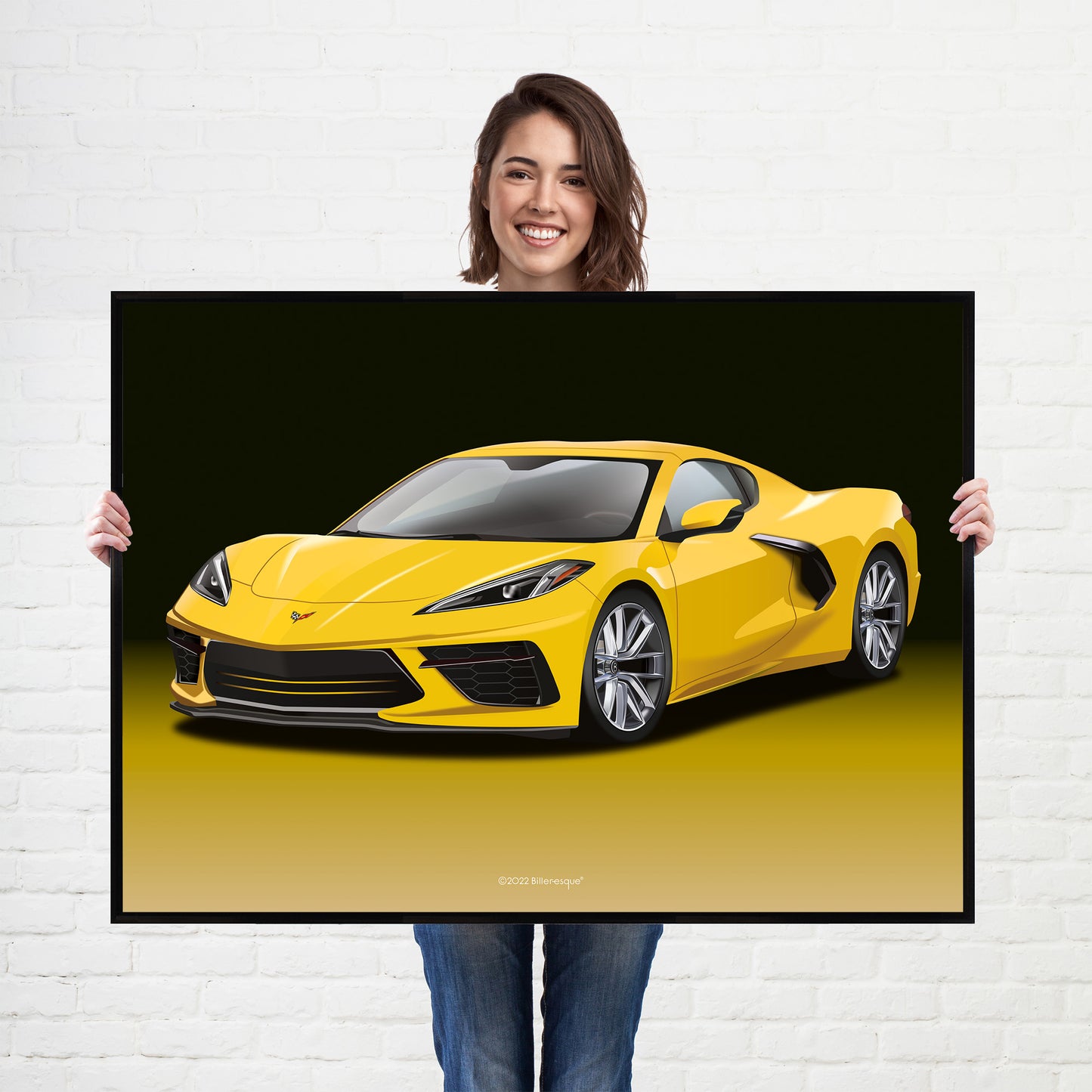 Chevrolet Corvette Supercar Print - fast sports cars Poster