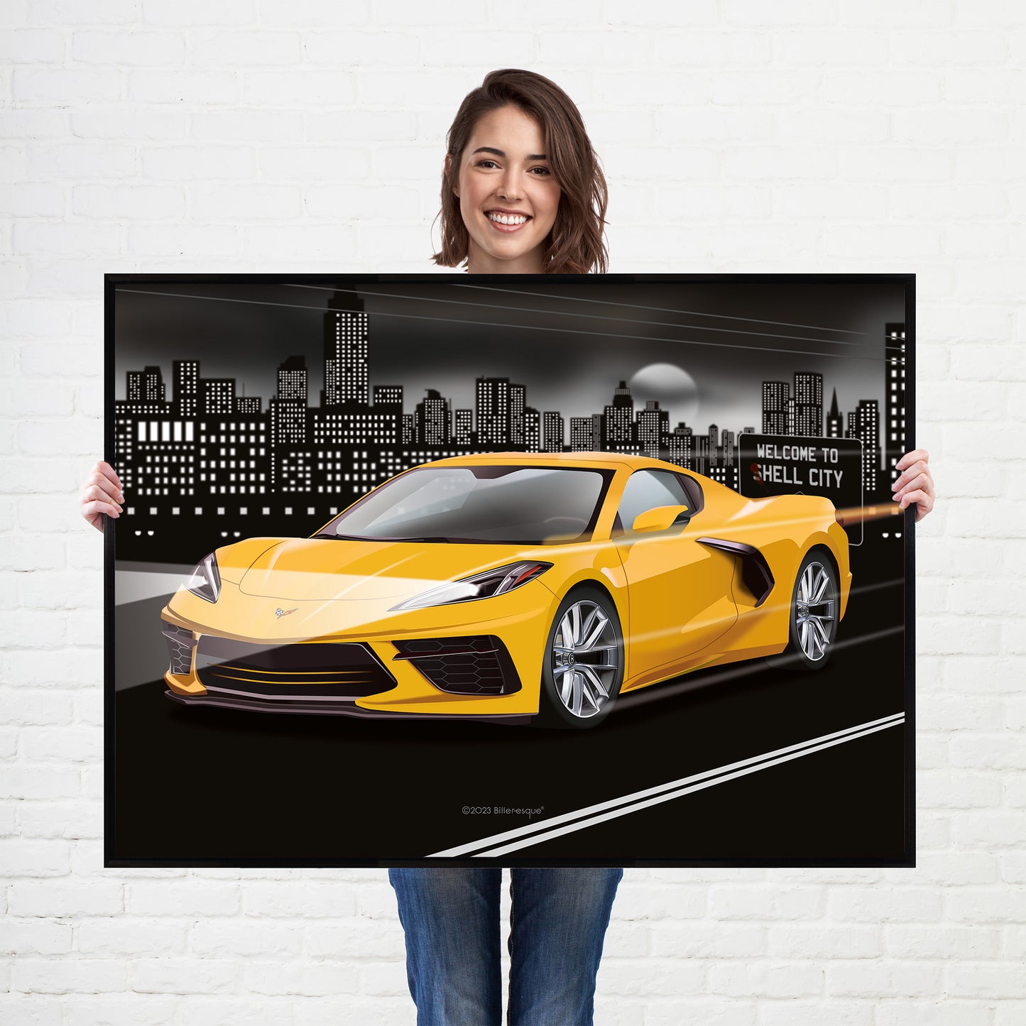 Chevrolet Corvette Supercar Print - fast sports cars Poster