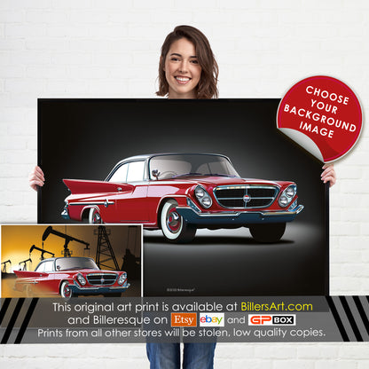 Chrysler 300G American Muscle Car poster