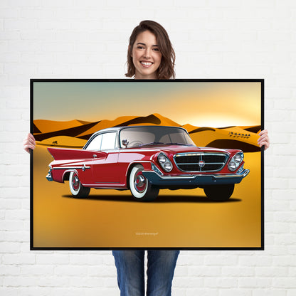 Chrysler 300G American Muscle Car poster