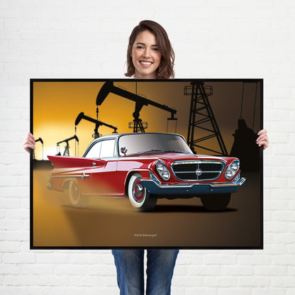 Chrysler 300G American Muscle Car poster