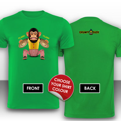 Clapping Cymbals Monkey Design - Grumpy Duck Leisure Wear