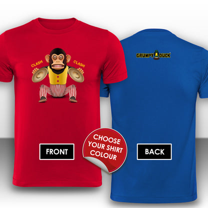 Clapping Cymbals Monkey Design - Grumpy Duck Leisure Wear