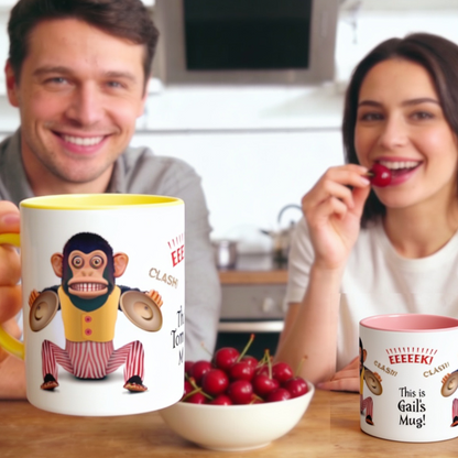 Personalized Screaming Monkey Mug