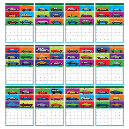 2026 Car lovers Iconic Classic World Car Calendar