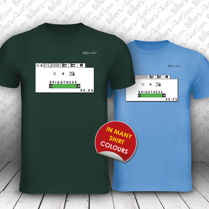 Vintage Computer Brightness Bar T-Shirt
