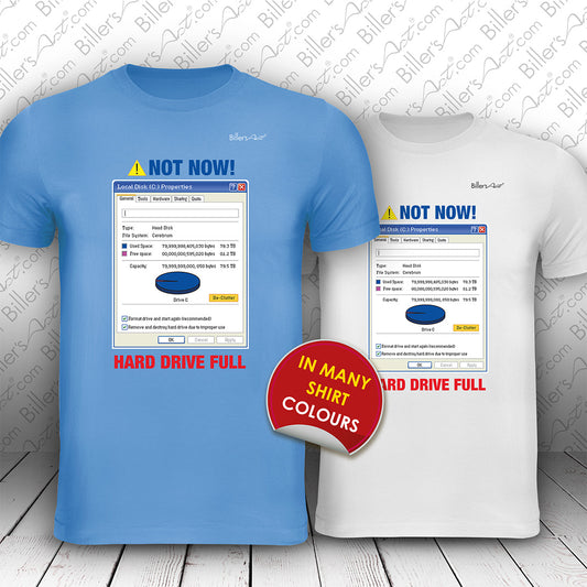 Vintage Computer Hard Drive Full T-Shirt