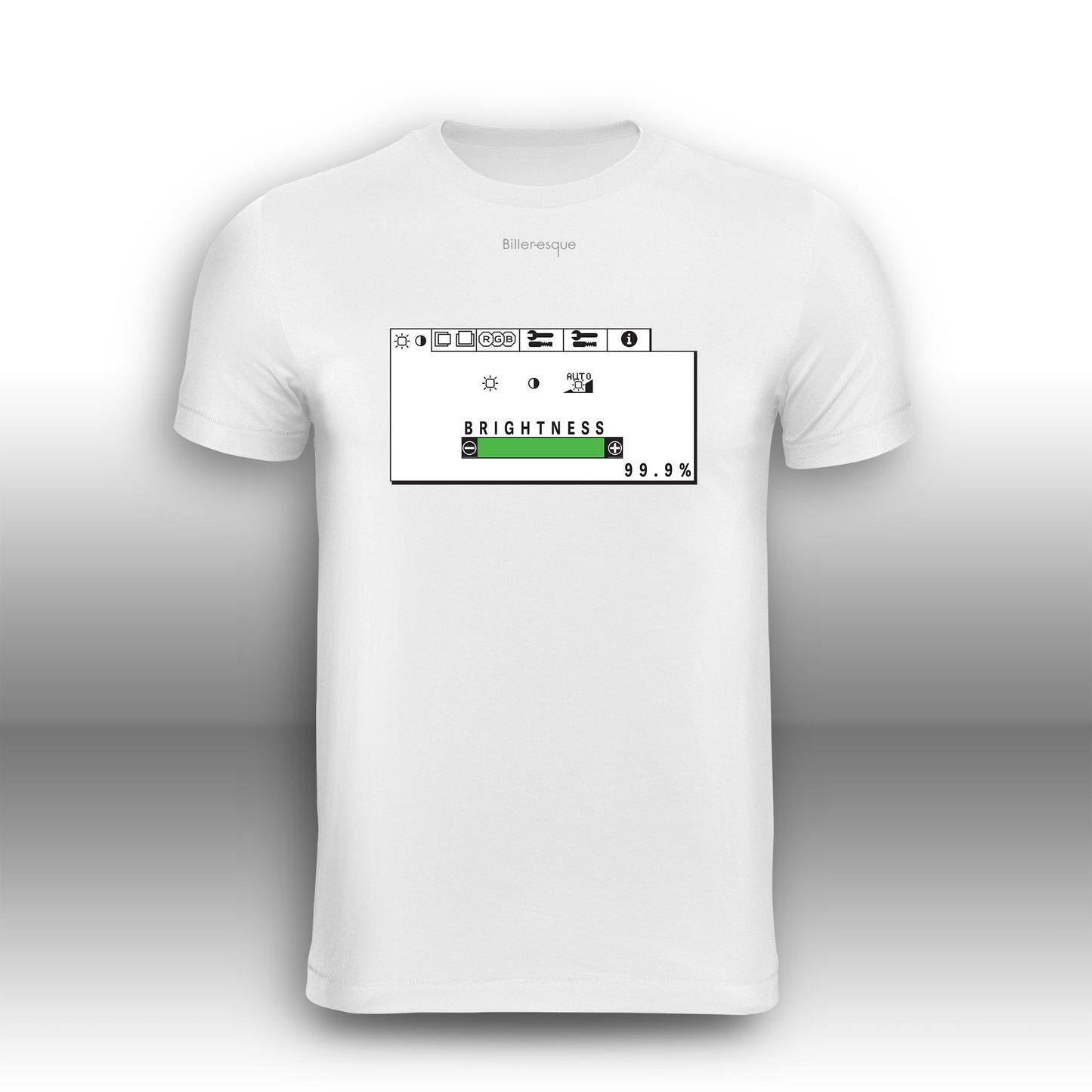 Vintage Computer Brightness Bar T-Shirt