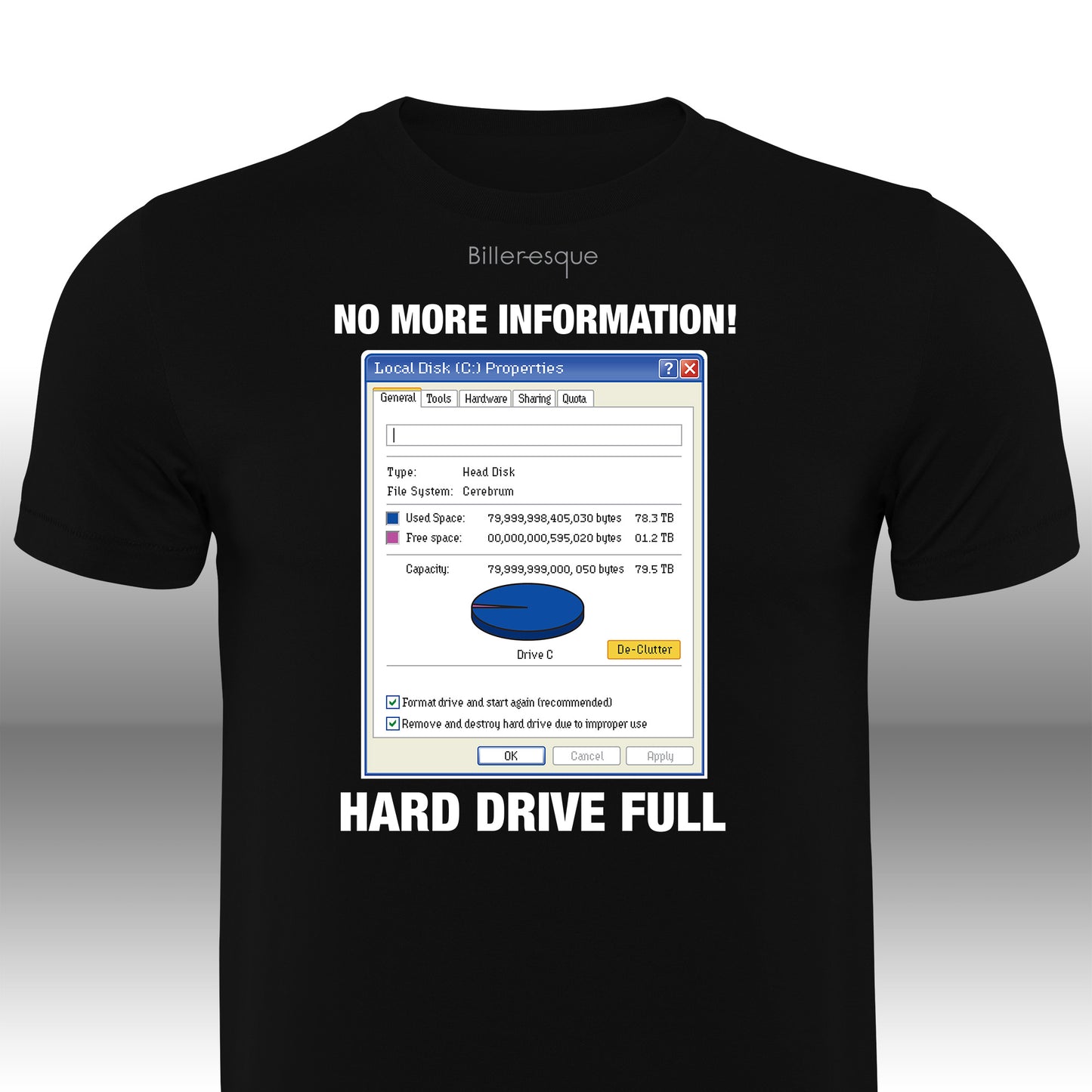 Vintage Computer Hard Drive Full T-Shirt