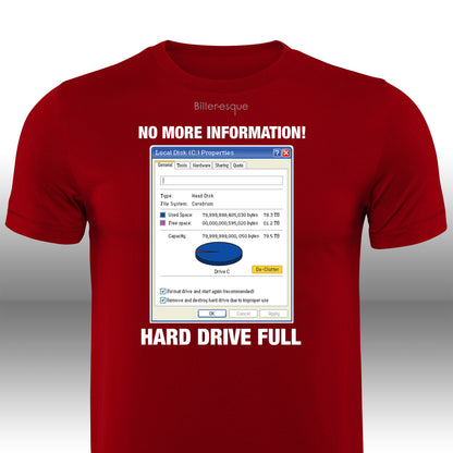 Vintage Computer Hard Drive Full T-Shirt