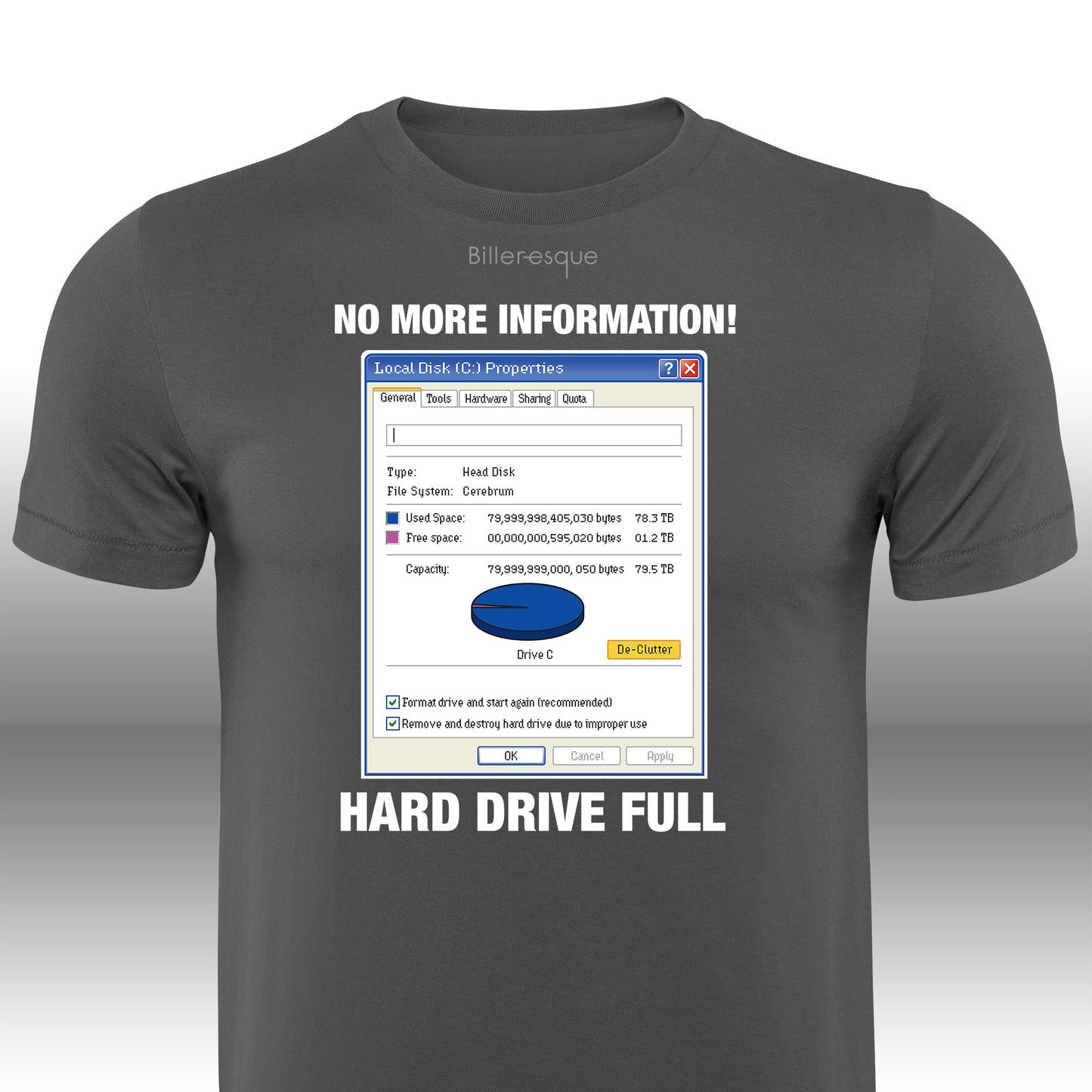 Vintage Computer Hard Drive Full T-Shirt