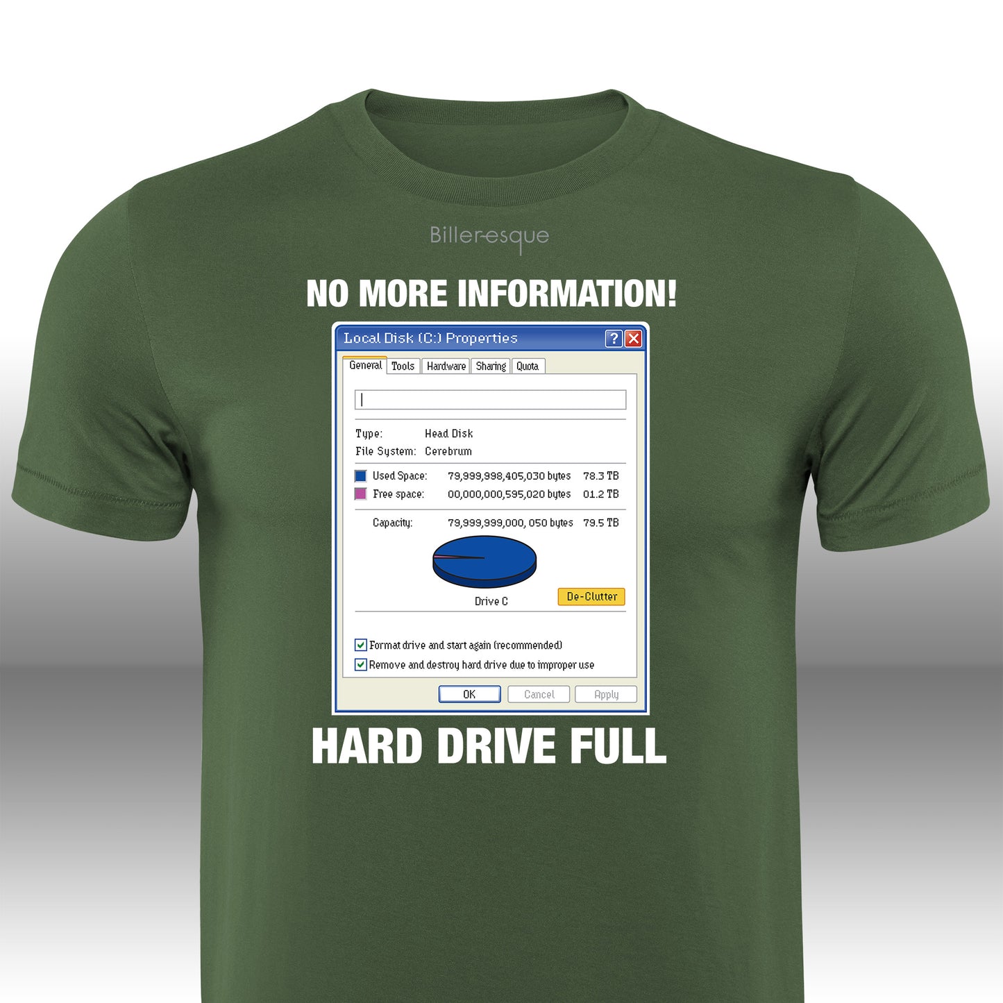 Vintage Computer Hard Drive Full T-Shirt