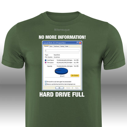 Vintage Computer Hard Drive Full T-Shirt