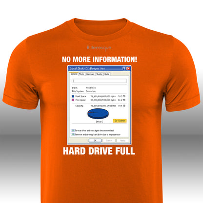 Vintage Computer Hard Drive Full T-Shirt