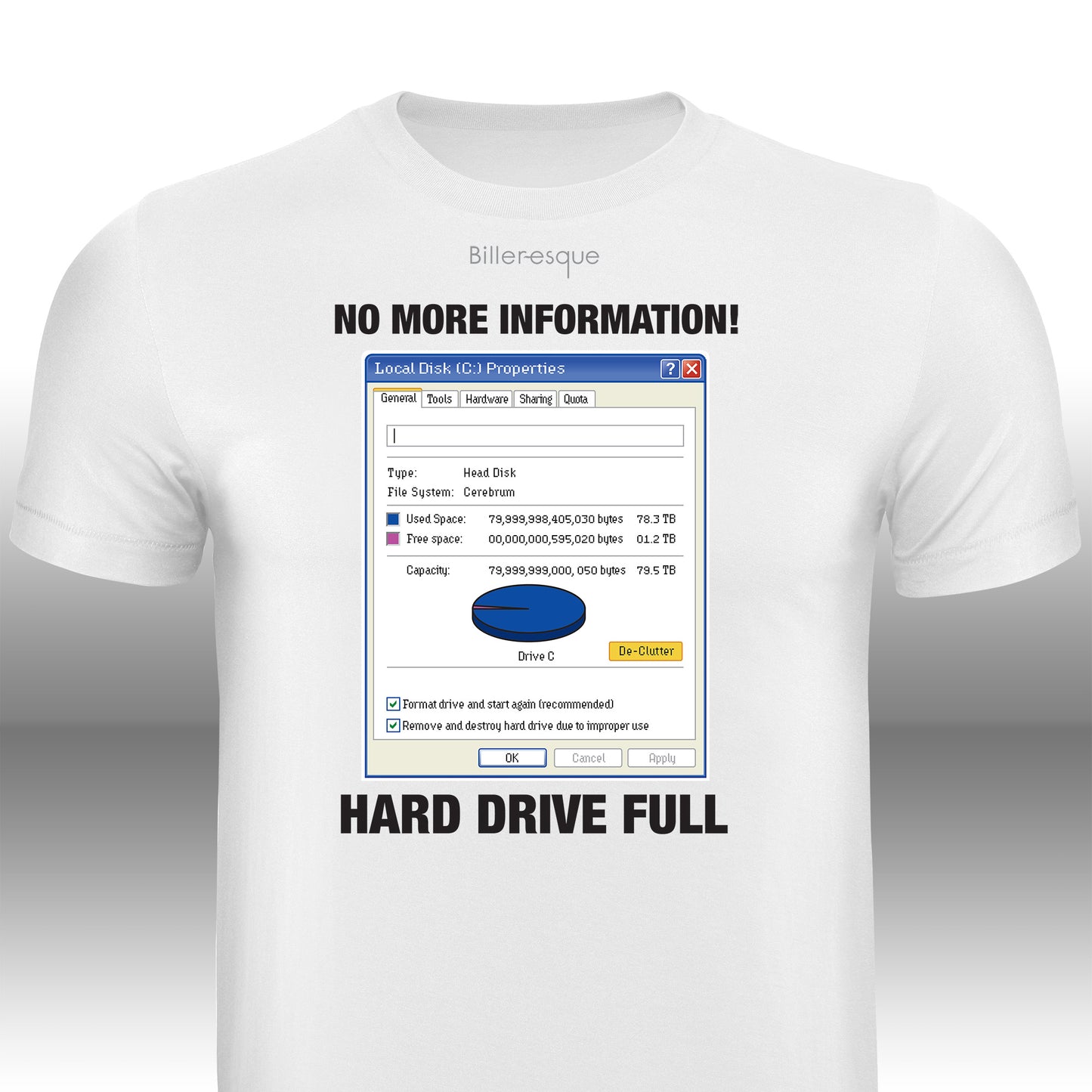 Vintage Computer Hard Drive Full T-Shirt